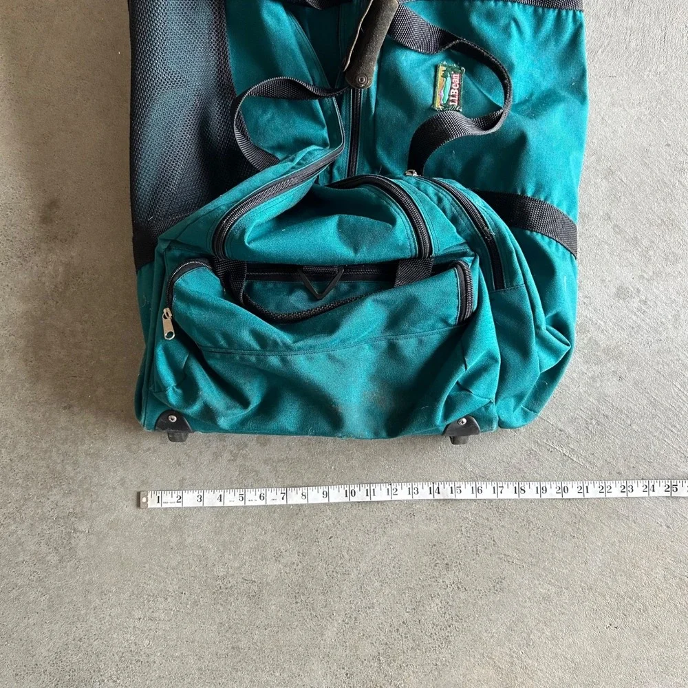 Vintage 90s LL Bean Rolling Duffle Bag Large 34